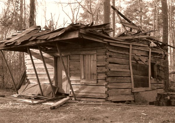 Ms.Catherines house after Hurricane Hugo