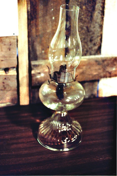 kerosene
              lamp