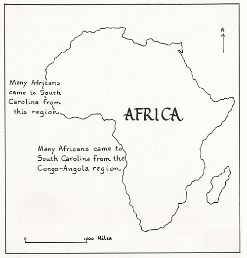 West Africa
              and the Congo on a map