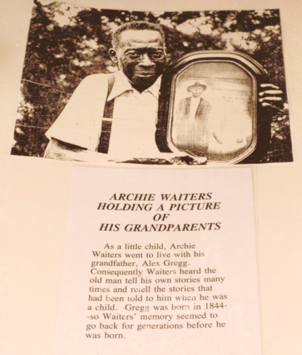 Archie Waiters holding picture