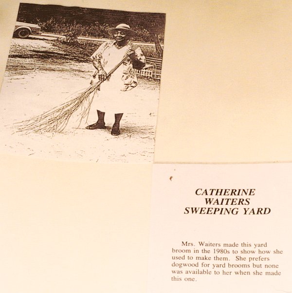 Catherine Waiters sweeping