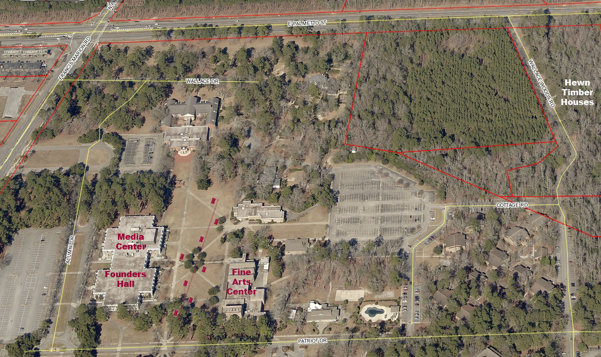 Original location on campus map